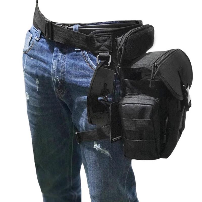 Multifunctional Leg Bag, Tactical Leg Bag, Motorcycle Riding Waist Bag, Multi-use Sports Bag for Outdoor Cycling Hiking