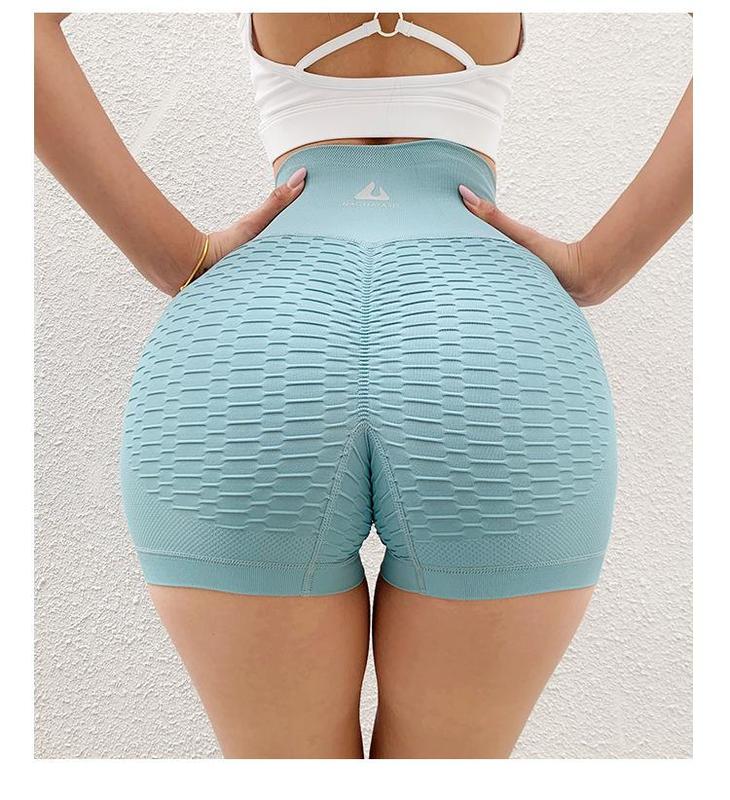 Women's Workout Shorts Scrunch Booty Yoga Pants Running Compression Exercise Middle Waist Butt Lifting Leggings athletic