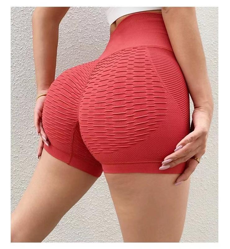 Women's Workout Shorts Scrunch Booty Yoga Pants Running Compression Exercise Middle Waist Butt Lifting Leggings athletic