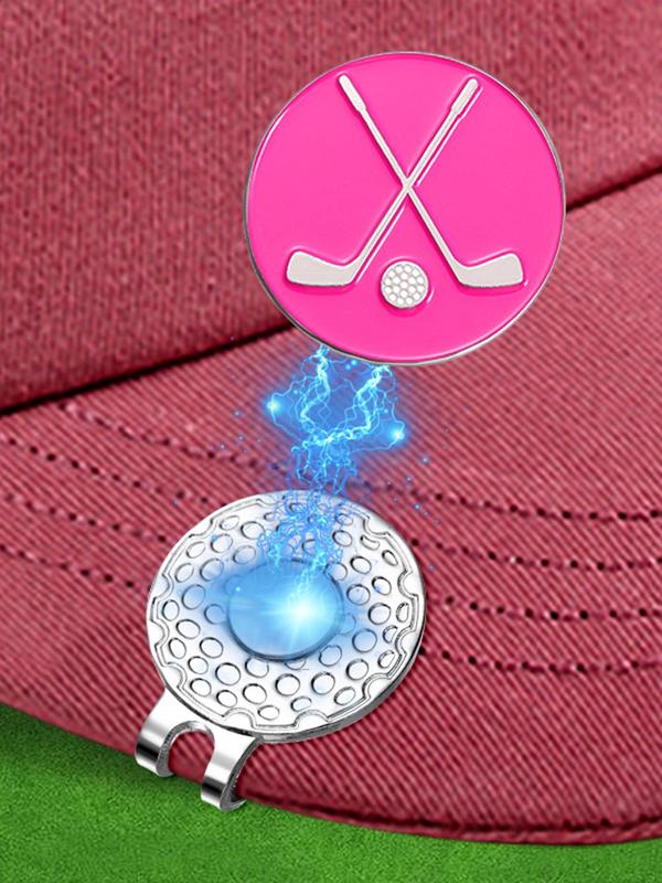 Creative Golf Design Golf Hat Clip, Cute Magnetic Golf Mark, Fashion All-match Novelty Accessories for Men & Women for Daily Life