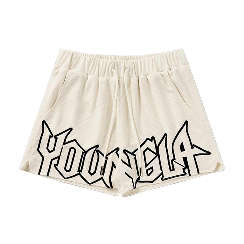 Youngla Basketball Shorts for Men and Women - Quick Dry and Breathable with Slogan Design