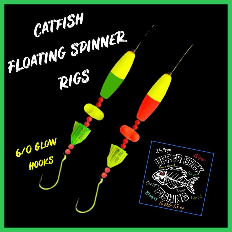 Floating Catfish Spinner Rigs - by Upper Deck Fishing