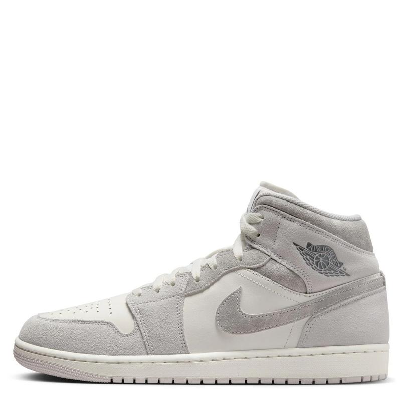 Nike Air Jordan 1 Mid SE Neutral Grey Sail FQ7720-002 Mens Fashion Sneakers New