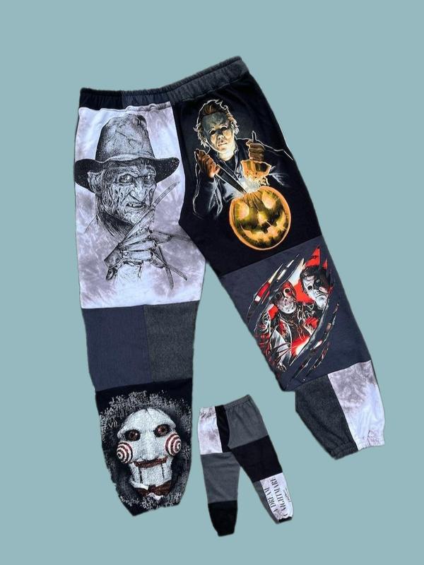 Trick or Treat Halloween Joggers, Halloween Jogger Pants, Scary Pants, Fall Winter Pants, Jogger Pant For Men