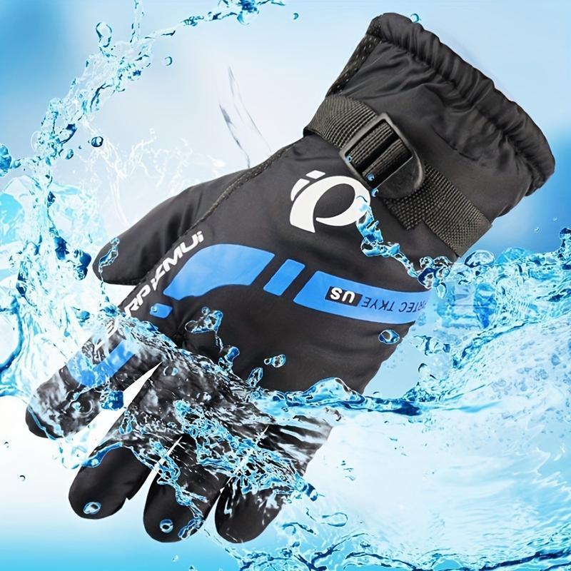 Ymibaok Winter Gloves for Men and Women - Windproof and Waterproof for Cold Weather, Snow Gloves for Skiing, Warmth, Thermal Energy, Touchscreen Fingers, Driving, Hiking, Motorcycle Riding, Insulated Material basketball accessories