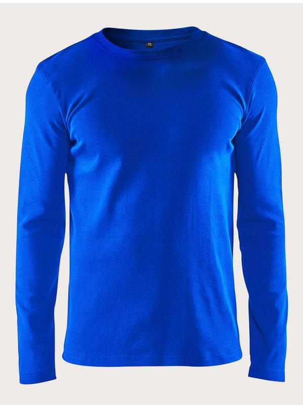 Men's Plus Size Regular Fit Solid Round Neck Long Sleeve Tee, Summer Clothes, Quick Drying Crewneck T-shirt, Casual Men's  Top for All Seasons, Men's Clothing Outfits