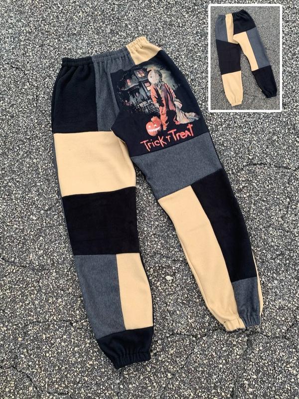 Trick or Treat Halloween Joggers, Halloween Jogger Pants, Scary Pants, Fall Winter Pants, Jogger Pant For Men