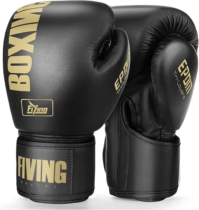 FIVING Boxing Gloves for Men and Women - Suitable for Boxing, Kickboxing, Muay Thai, MMA, and Heavy Bag Training