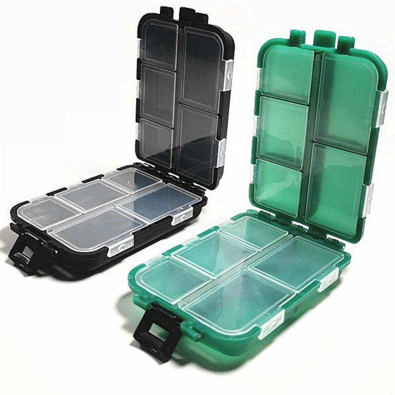 Portable Fishing Tackle Box, 1 Count Multi Grid Fishing Bait Storage Case, Fishing Accessories Organizer For Home & Outdoor, Flyfishing, Solocamping, picnicaesthetic