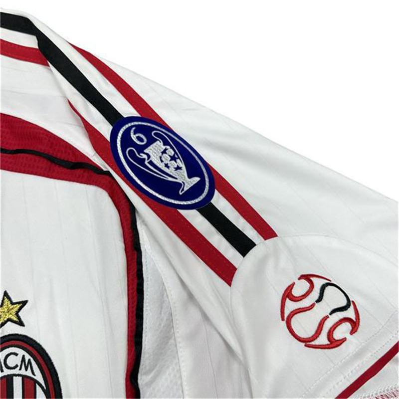 AC Milan 06-07 UEFA Champions League final version of Kaka short-sleeved jersey Inzaghi team uniforms retro suit soccer uniformssports classics