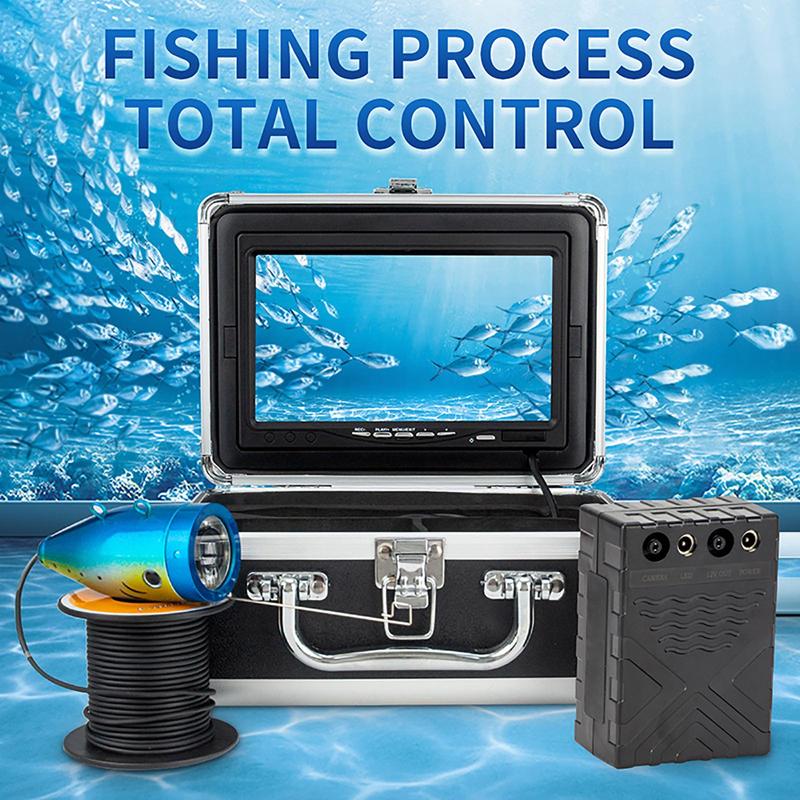 Underwater Fishing Camera with 12 LED Lights, 1 Set 7 Inch Large Screen HD Underwater Camera for Ice Lake Boat Kayak Fishing, Fishing Lights, Fishing Accessories, Fishing Gear