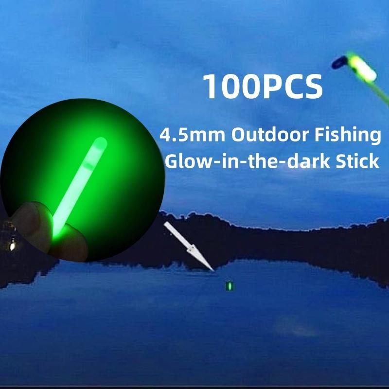 4.5mm Outdoor Fishing Light Stick, Luminous Fishing Rod, Glow in the Dark Fishing Rod, Outdoor Fishing Accessories for Freshwater & Saltwater Night Fishing