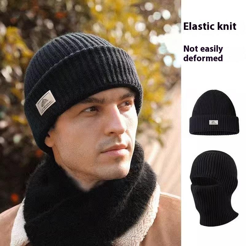 Ski Mask For Men Winter Knitted Windproof Neck Full Face Mask Balaclava Hats 1 Hole Ski Mask Fleece For Men Women Winter Favors Face Scarf Winter