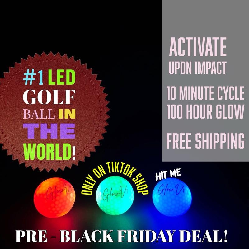 GlowV1 - VIRAL LED Activated Golf Ball - Premium materials