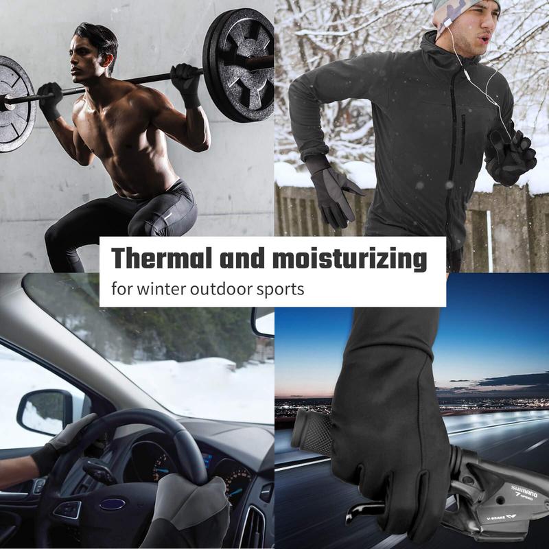 Winter Touchscreen Gloves, Water-Resistant Windproof Thermal Gloves for Running, Cycling, Driving, and Hiking for Men & Women