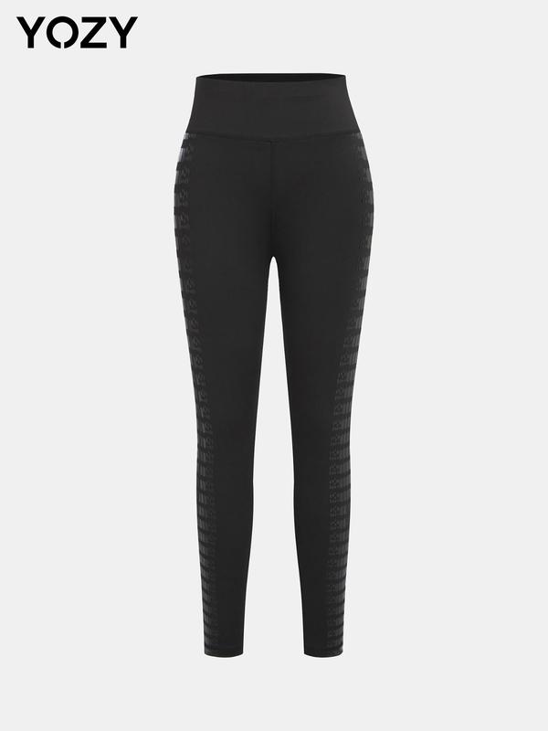 YOZY Women's Crocodile Pattern High Waist Leggings, Casual Comfy Breathable Skinny Pants for Yoga Gym Workout, Ladies Bottoms for All Seasons