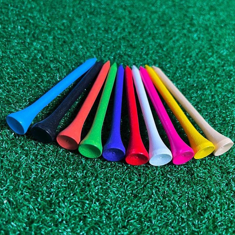 Multicolor Golf Tee Pegs, 100pcs Wooden Golf Tee Ball Holder, 83mm 70mm 54mm 42mm Lightweight Golf Nails, Golf Accessories