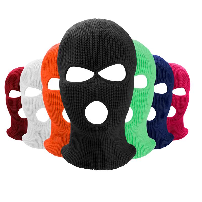 3 Hole Full Face Ski Mask Winter Cap Balaclava Hood Beanie Warm Tactical Hat