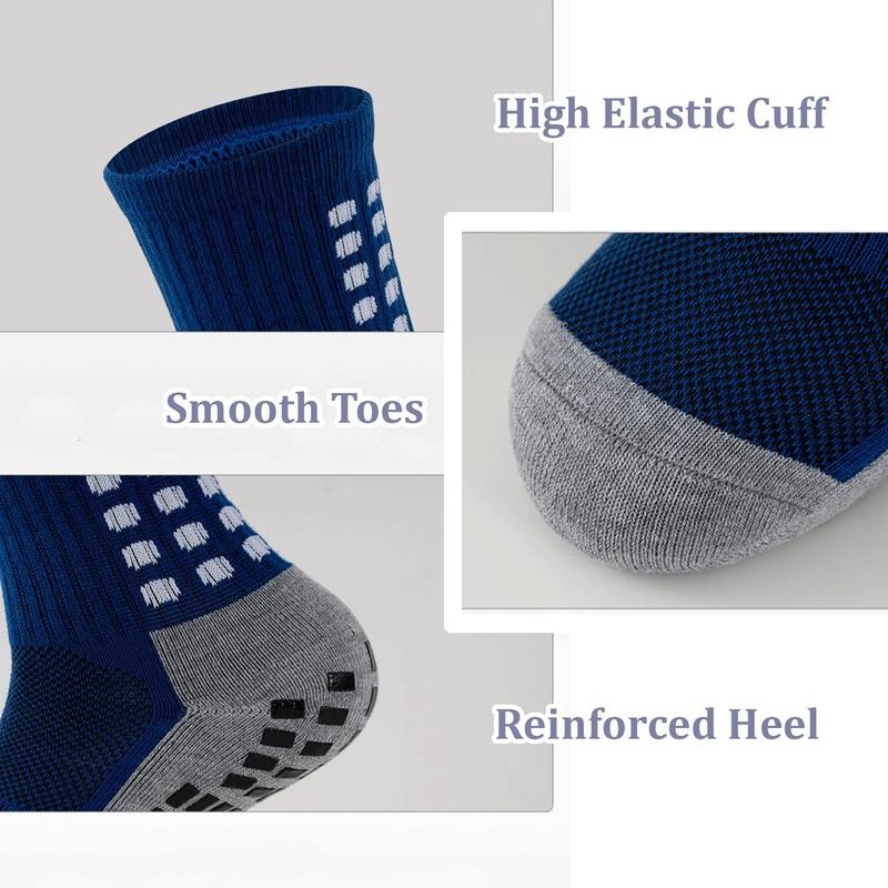 Boys Soccer Socks Athletic  Socks  Grip Soccer Socks For Boys Girls 5 Pack 4-14