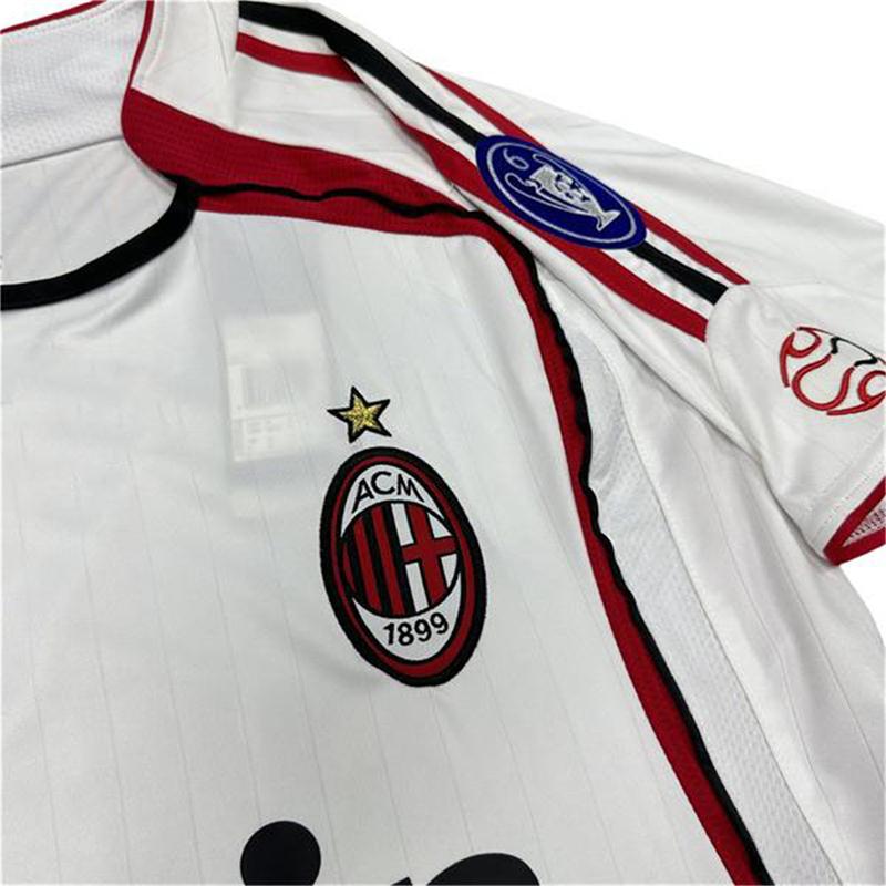 AC Milan 06-07 UEFA Champions League final version of Kaka short-sleeved jersey Inzaghi team uniforms retro suit soccer uniformssports classics