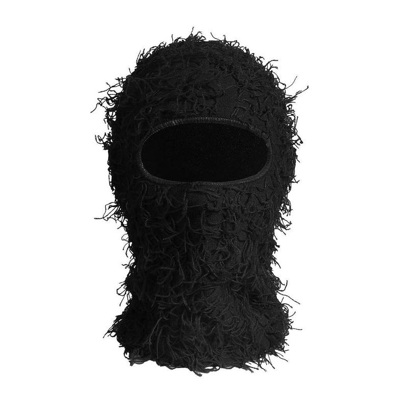 Balaclava Ski Mask for Men Women Shiesty Mask Shaggy Knitted Full Face Ski Mask Windproof Neck Warmer