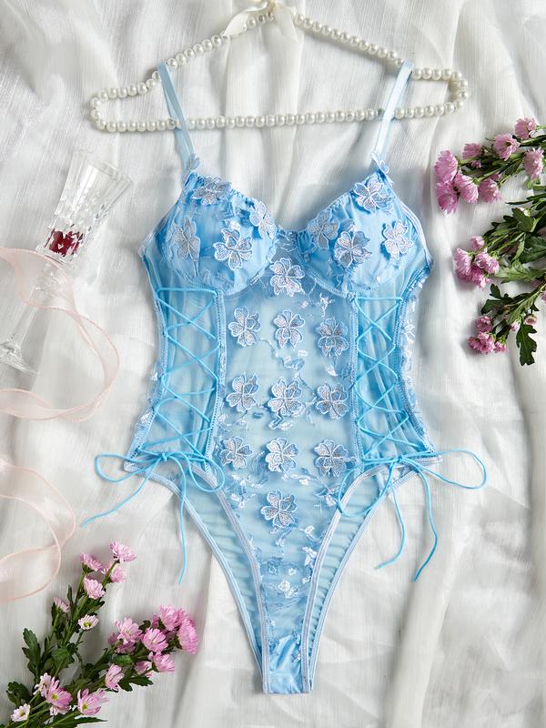 Women's floral embroidered one-piece sports bra set Cross straps decoration Slim fit Lightweight and breathable Comfortable outdoor one-piece swimsuit underwear - Valentine's Day gift for women nylon swimming nylon swimming one piece swimwear