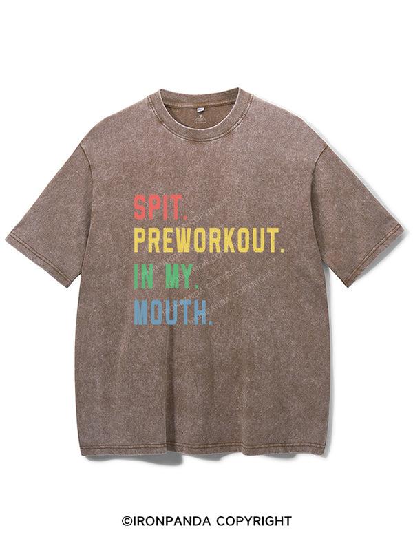 SPIT PREWORKOUT IN MY MOUTH Vintage Gym Shirt, Gym T-Shirt, Fitness T-Shirt, Gift For Gymer