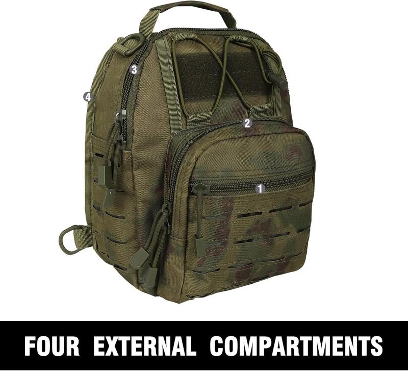 Tactical Backpack-1000D Waterproof Military Backpack -Cut CCW Bags Sling Bag Tactical Satchel Shoulder Bag Men