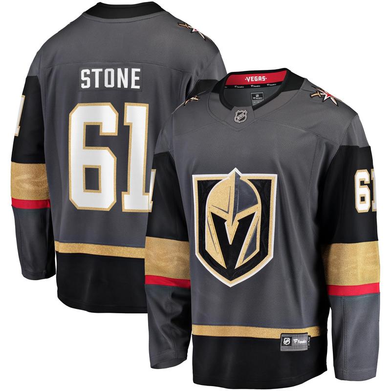 MarkxStonexVegasxGoldenxKnights Fanatics Alternate Premier Breakaway Player Jersey - Gray Hookey Game Set, Classic Ring Toss Game, Wall Hook Game, Family Game Night, Indoor Outdoor Game