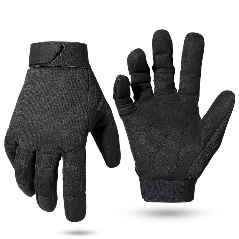 Full Finger Gloves, Lightweight Breathable Anti-slip Gloves, Work Gloves for Outdoor Sports, Protective Gear for Working Motorcycle Bicycle Hiking Cycling Climbing Fishing