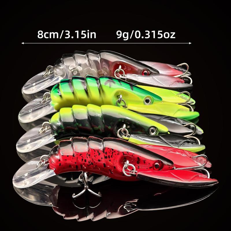 Artificial Crayfish Simulation Fishing Lure, 1 Count Realistic Fake Fishing Bait with Hook, Fishing Accessories for Outdoor Fishing