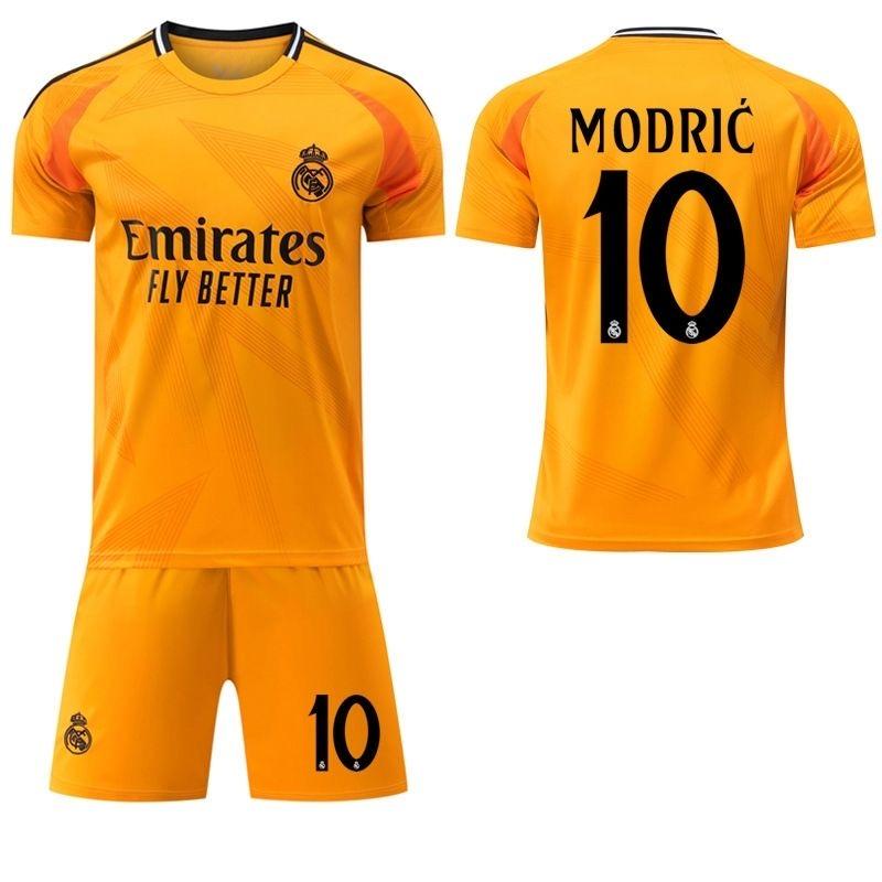 The new 2425 Real Madrid Away adult Kids set with Bellingham Crosmbappe is the same adult size S-2XL and children's soccer size 16#-28#