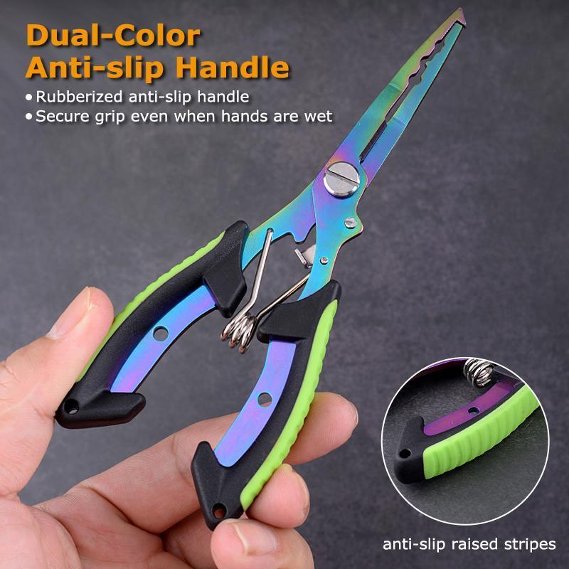 Professional Fishing Tool Set, 3pcs set Stainless Steel Fishing Pliers with Bag and Fishing Lanyard, Outdoor Leisure Equipment, Suitable for Summer Gifts, Fishing Equipment