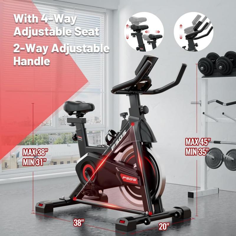 ZHI SHANG01-Exercise Bike, Stationary Bikes for Home Indoor Cycling Bike Cycle Bike with Digital Display & Comfortable Seat Cushion