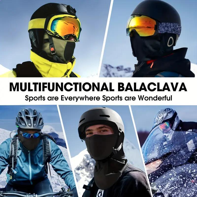 Winter Cycling Face Mask, Warm & Windproof Cycling Face Neck Cover, Sports Cold-proof Skiing Headgear, Mountaineering, Fishing & Fleece Scarf