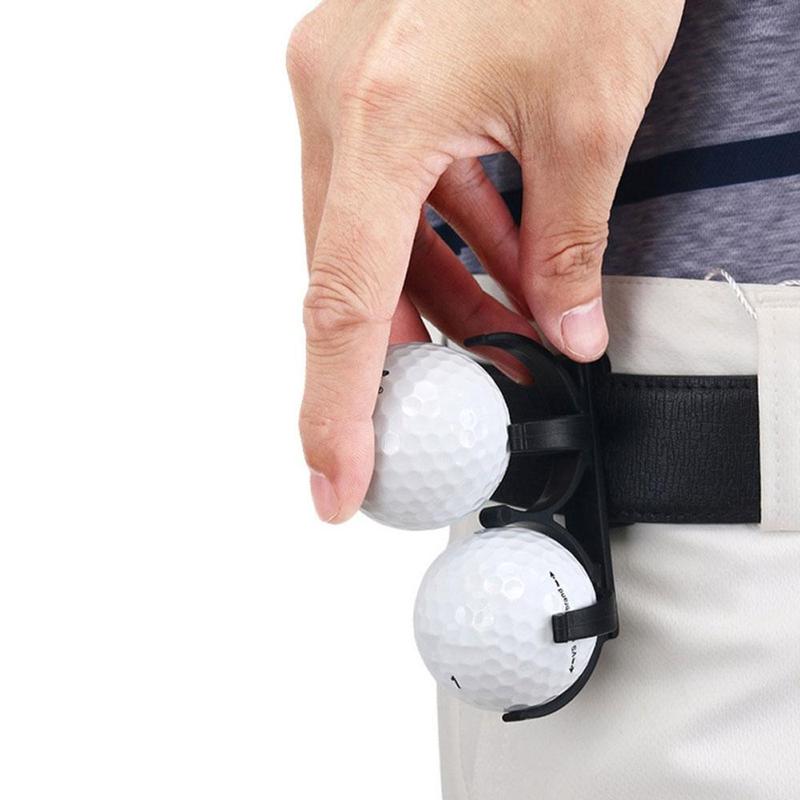 Golf Ball Holder Clip, 2 Counts set Portable Golf Ball Clip, Professional Golf Ball Holding Clip, Ball Sports Equipment for Golf Training