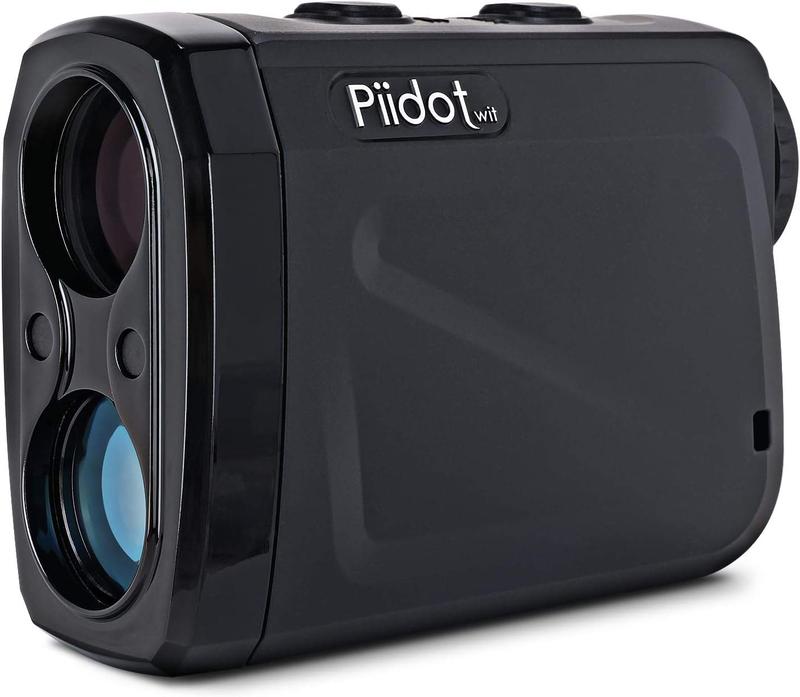 PIIDOTWIT Golf Rangefinder with Slope 600 Yard Rangefinder 6x24mm Waterproof, Pulse Vibration, Carrying Case, Free Battery, Gift Wrap F2