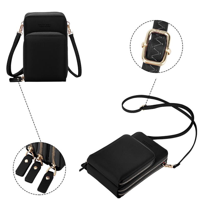 Women Handbag Bag Cell Phone Purse with Touch Screen Crossbody Shoulder