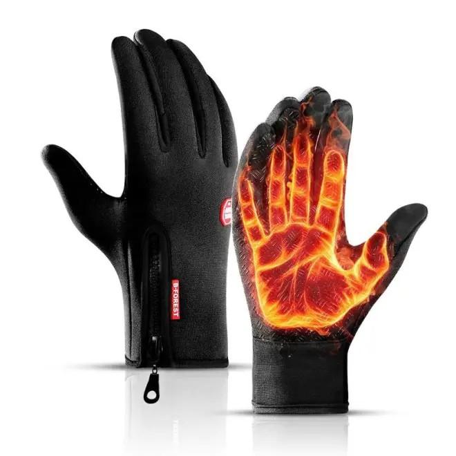 Windproof Winter Gloves Touchscreen Gloves Thermal Warm Gloves for Men and Women ,Sports Gloves With Fleece