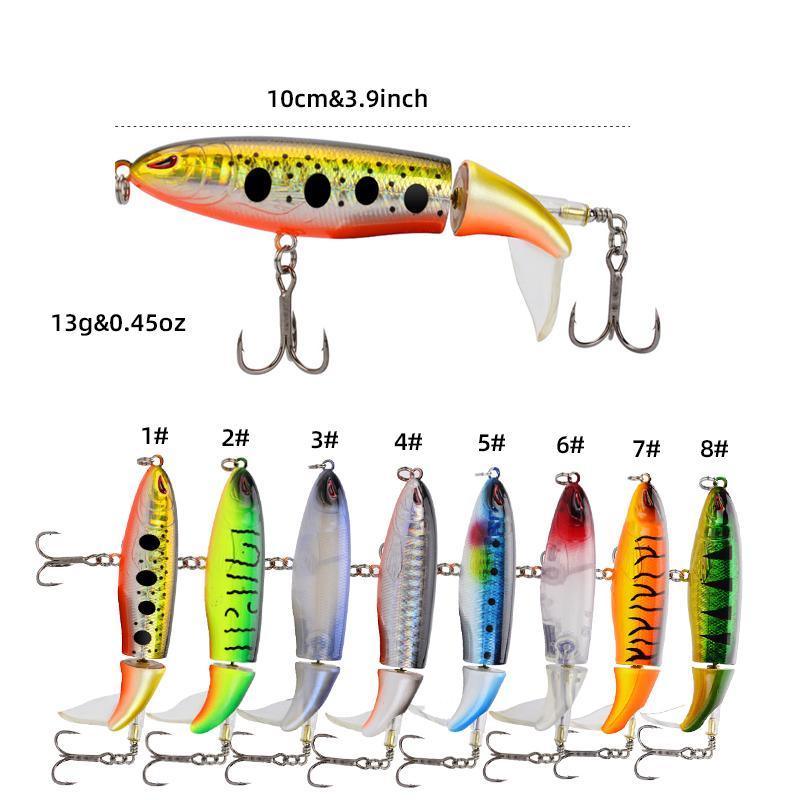 Artificial Hard Fishing Lure, 8 Color Bionic Fishing Bait with Barbed Hook, Outdoor Fishing Accessories for Fishing Lovers