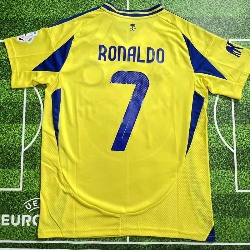 2024 25 New Saudi League Riyadh Victory Home7 Ronaldo Short Sleeved Football Jersey