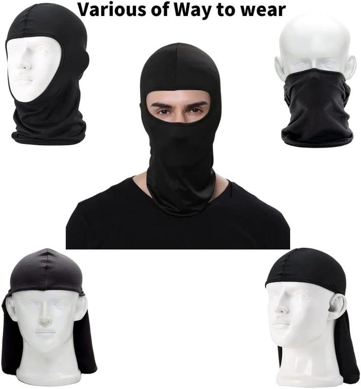 Balaclava Cover Full Face Mask Sun Black Neck Warmer Hat Men Windproof  for Outdoor