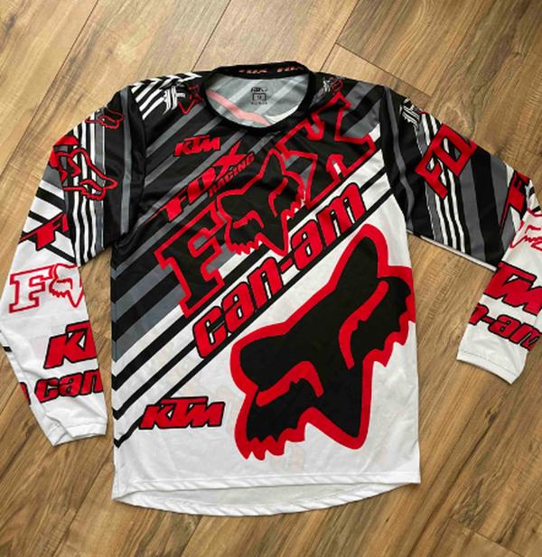 Red & White Multi Logo Jersey