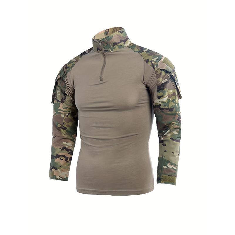 Men's Combat Tactical Uniforms Long Sleeve Fitting Amry Militray Uniforms for Men Combat Shirt and Pants Camouflage Clothing Hunting Hiking Paintball Gear