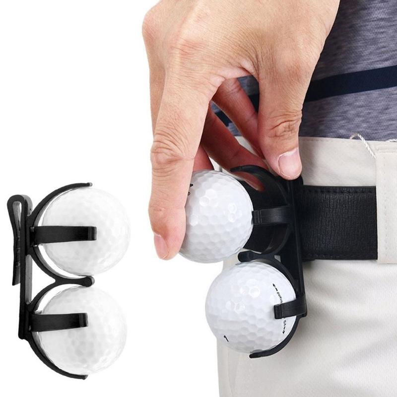 Golf Ball Holder Clip, 2 Counts set Portable Golf Ball Clip, Professional Golf Ball Holding Clip, Ball Sports Equipment for Golf Training