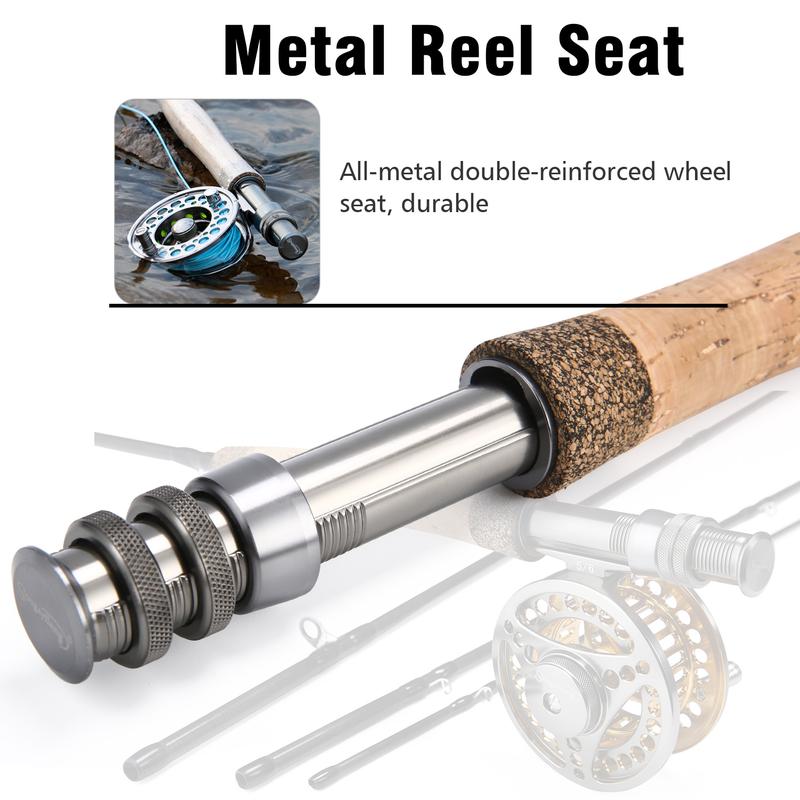 Sougayilang fly fishing rod and reel set, perfect for anglers who want to catch more fish, a good helper for fishing!