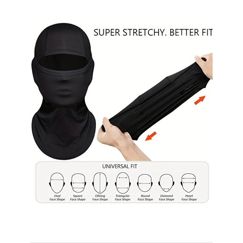 2024 Summer Solid Color Windproof Balaclava Hat Face Coverage Mask As Perfect Gift, Breathable Sun Protection Face Mask for Women & Men, Fashion Y2k Back To School Streetwear Accessories for Outdoor Activities