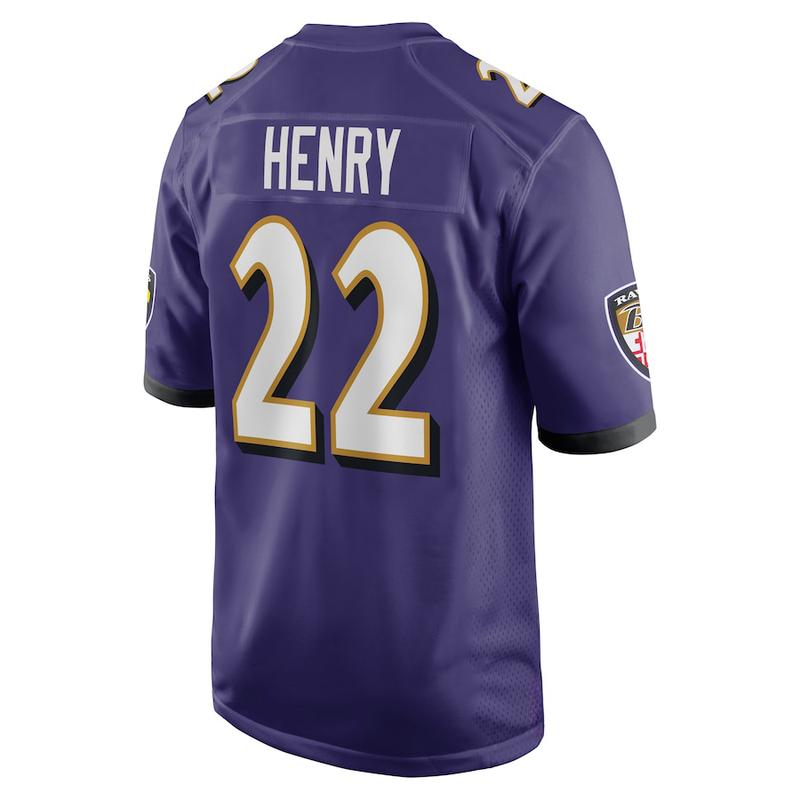 Ravens Henry #22 Football Jersey, Limited Player Name Jersey