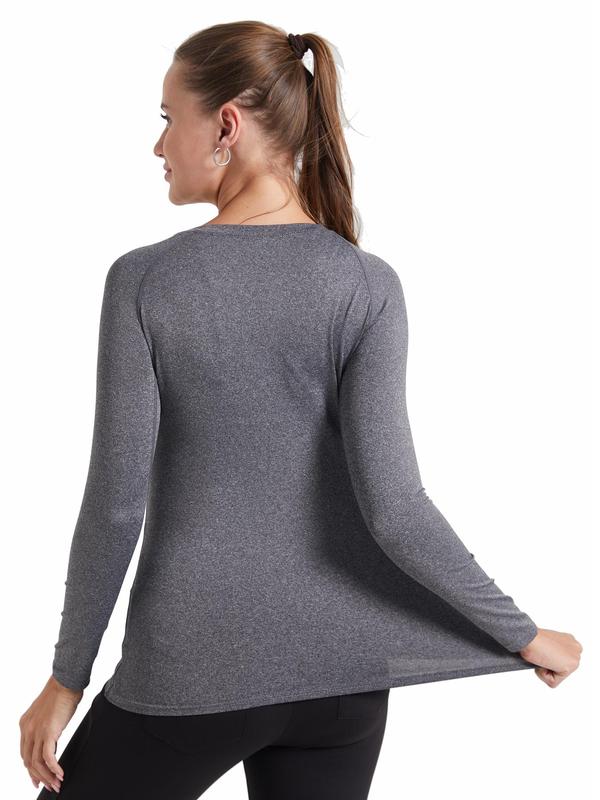 Women's Solid Long Sleeve Shapewear Tee, High Stretch Tummy Control Shaper, Ladies Shapewear for Gym Workout, Athletic Clothes, Shapewear Tummy Control Top