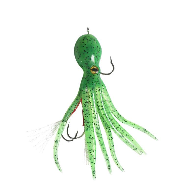 Silicone Octopus Shaped Fishing Lure, Artificial Fishing Bait with Hook, Fishing Accessories for Deep Sea Fishing